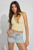 Denim Micro Skort sold by Garage
