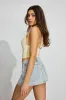 Denim Micro Skort sold by Garage