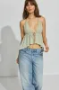 Plunge Flyaway Halter Top sold by Garage