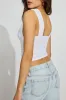 Plunge Ruched Mesh Top sold by Garage