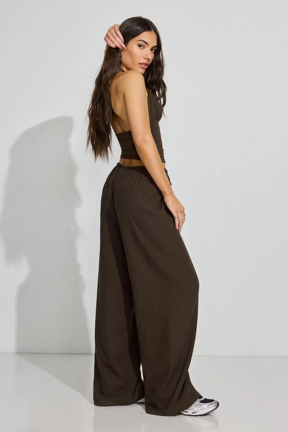 Millie Linen Pull-On Pants sold by Garage product image thumbnail 3
