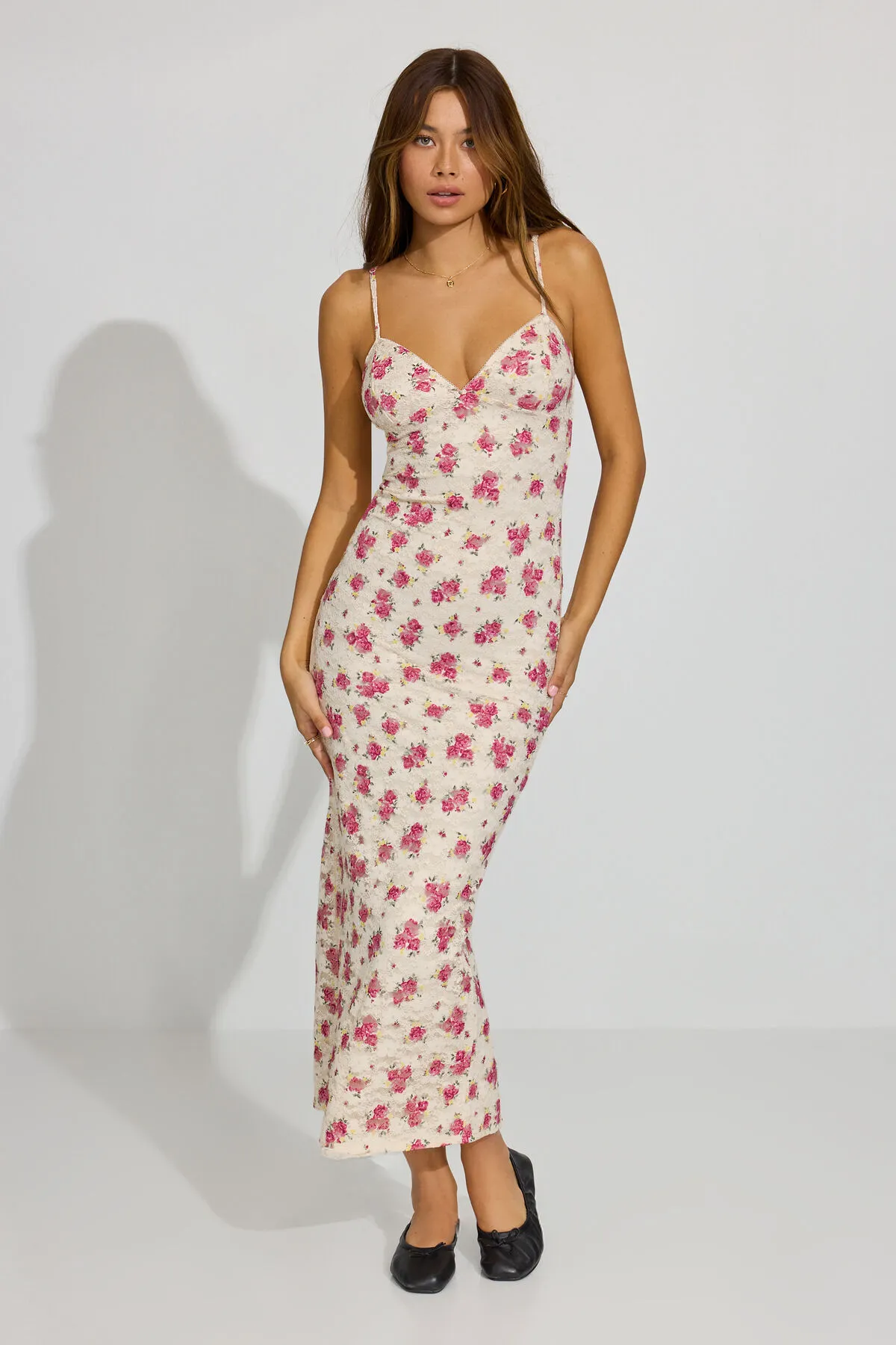 Lace Open Back Maxi Dress sold by Garage product image thumbnail 2