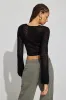 Square Neck Open Knit Sweater sold by Garage