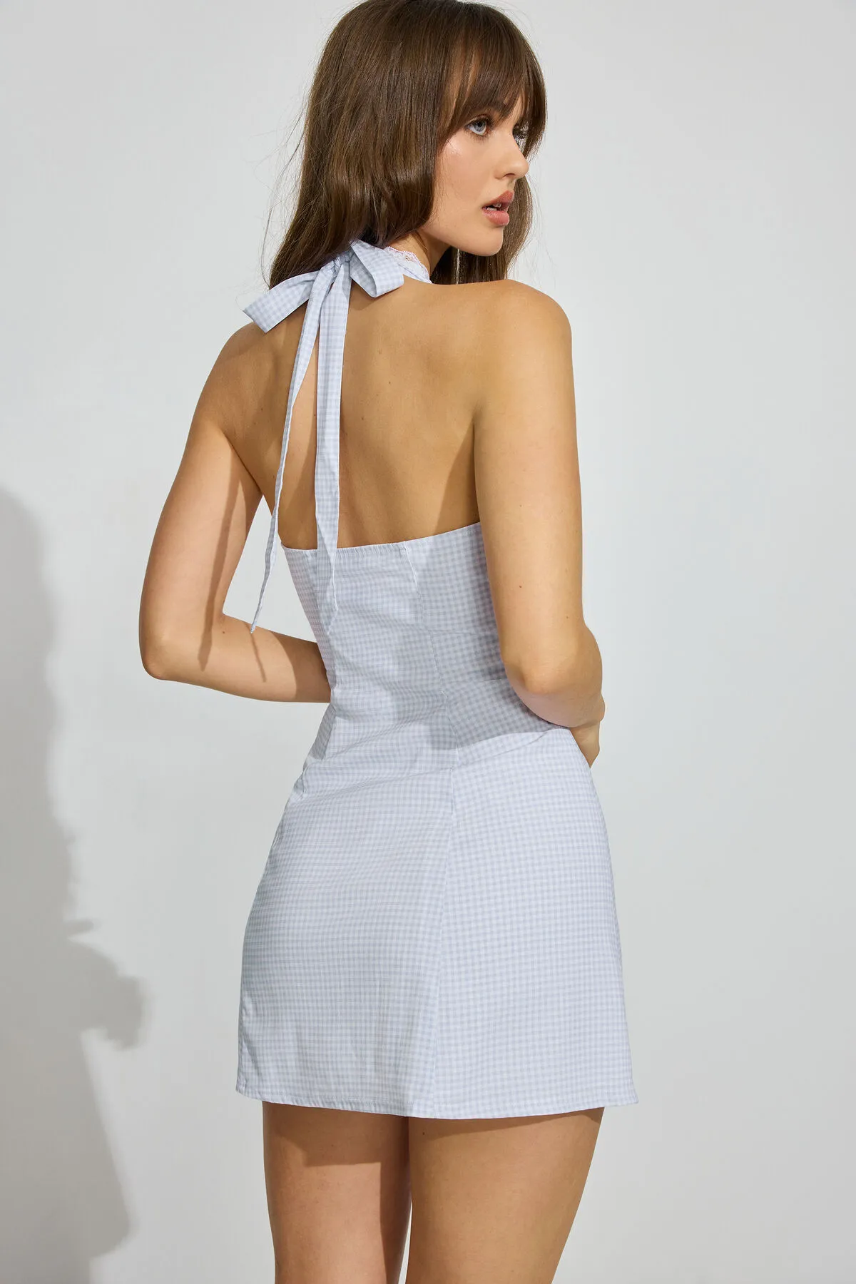 V Neck Halter Flare Dress sold by Garage product image thumbnail 3