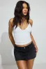 Denim Micro Skort sold by Garage