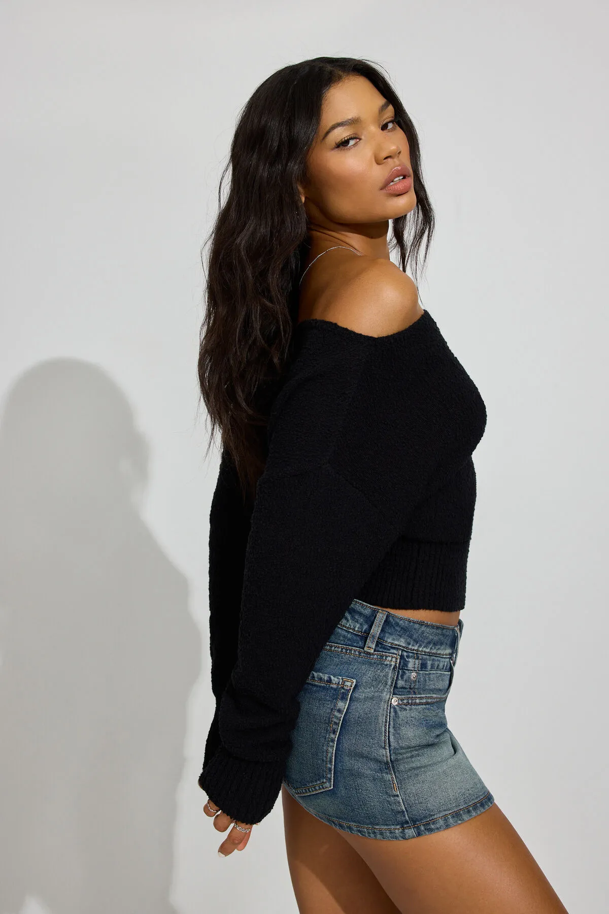 Bouclé Boat Neck Sweater sold by Garage product image thumbnail 3