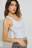 Scoop Neck Ribbed Tank Top sold by Garage
