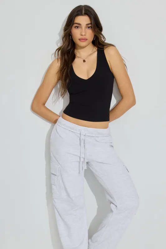Sleek Deep V Neck Tank Top sold by Garage