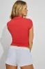 Sleek Short Sleeve Polo Top sold by Garage
