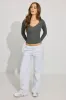 Tara V-Neck Long Sleeve Top sold by Garage