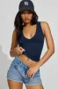 Sleek Deep V Neck Tank Top sold by Garage