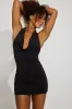 Deep Plunge Cowl Neck Mini Dress sold by Garage
