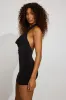 Deep Plunge Cowl Neck Mini Dress sold by Garage