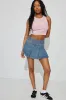 Pleated Denim Skort sold by Garage