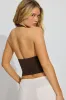 Sleek Plunge Halter Top sold by Garage