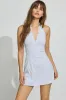V Neck Halter Flare Dress sold by Garage