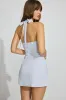 V Neck Halter Flare Dress sold by Garage