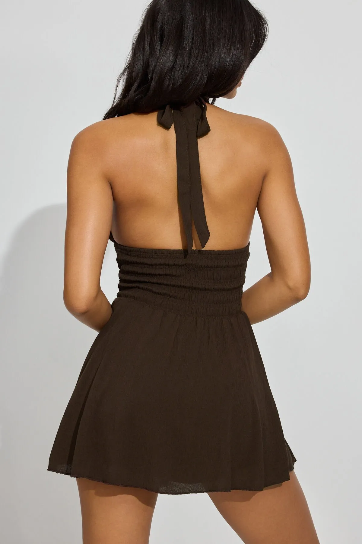 Ayla Halter Smocked Romper Dress sold by Garage product image thumbnail 4