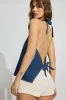 Denim Halter Vest sold by Garage