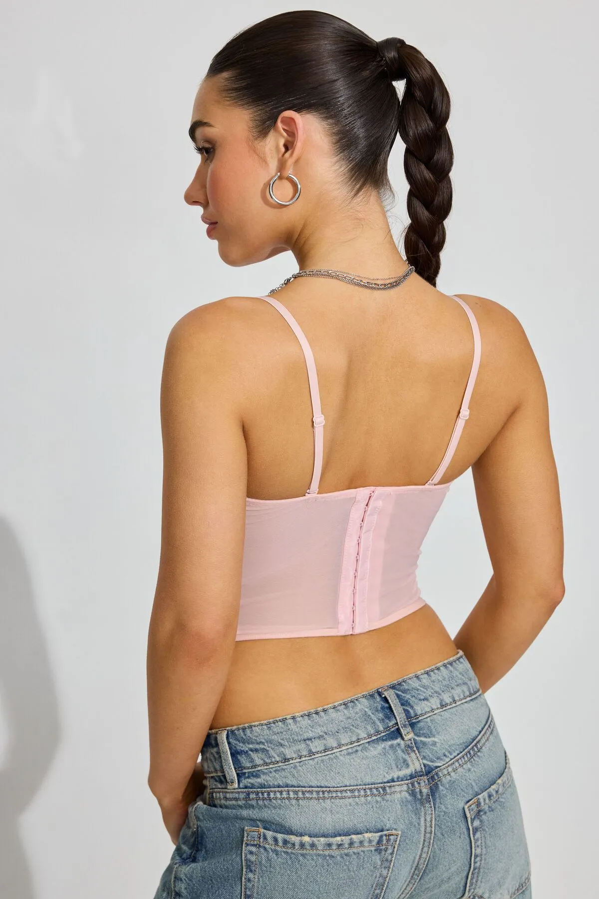 Chrishell Lace Mesh Bustier sold by Garage product image thumbnail 5