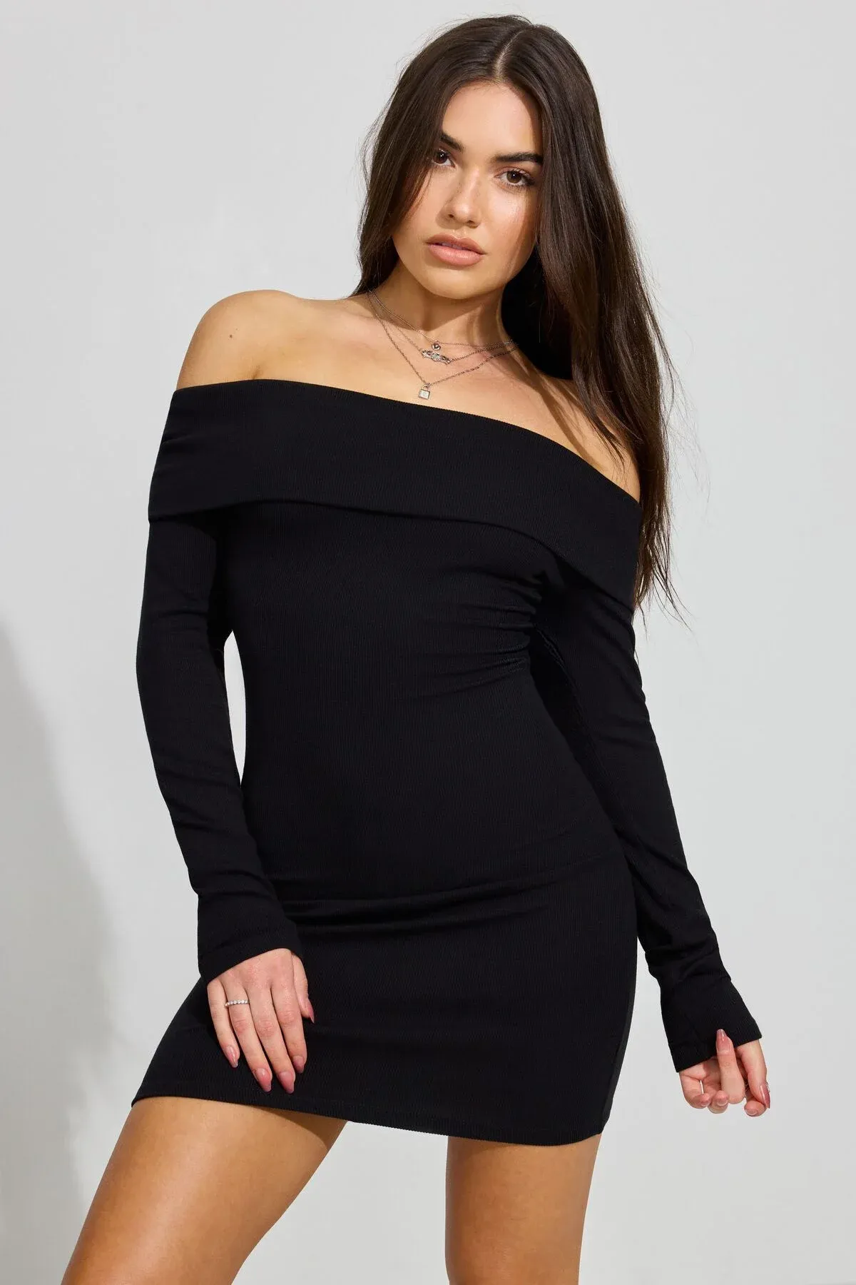 Carmen Off Shoulder Dress sold by Garage