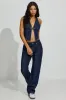 Buckled Denim Halter Top sold by Garage
