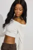 Micro Off Shoulder Top sold by Garage