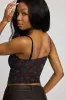 Rosette Mesh Cami Top sold by Garage