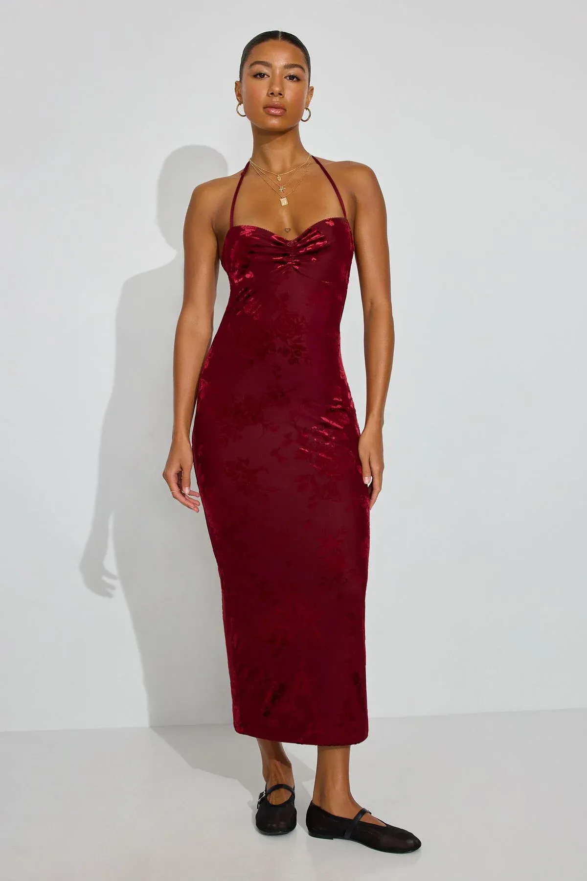Burnout Sweetheart Maxi Dress sold by Garage product image thumbnail 2