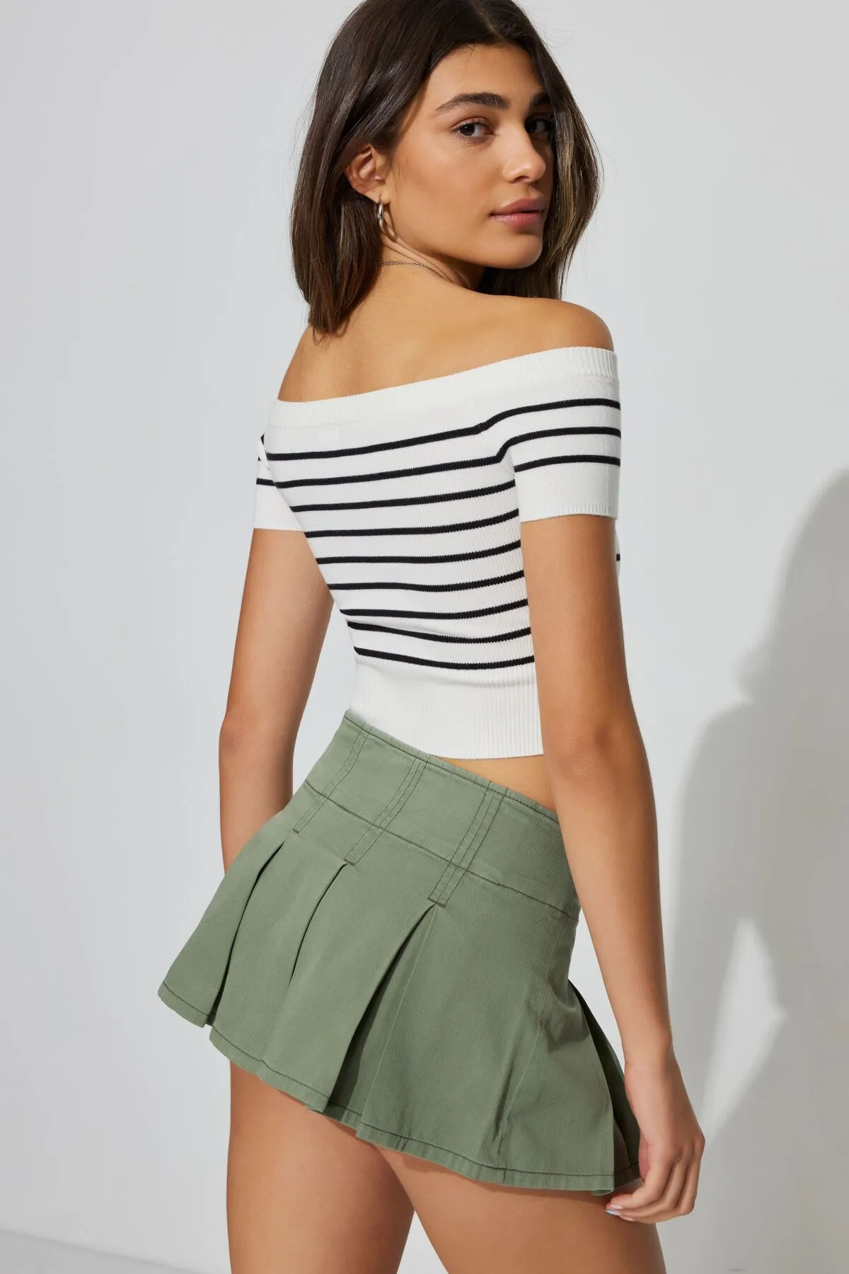 Short Sleeve Off Shoulder Sweater sold by Garage product image thumbnail 3