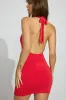 Deep Plunge Cowl Neck Mini Dress sold by Garage