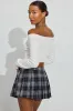 Nicole Pleated Micro Skort sold by Garage