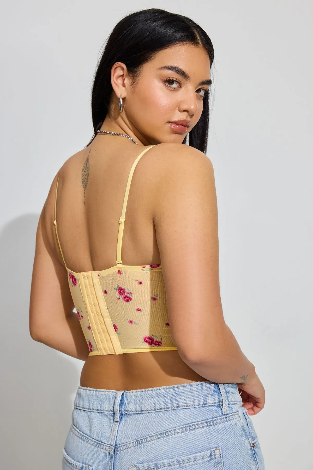 Chrishell Lace Mesh Bustier sold by Garage product image thumbnail 4