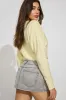 Denim Micro Skort sold by Garage