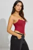 Lace Trim Strapless Bustier sold by Garage