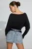 Smooth Dolman Boatneck Top sold by Garage