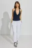 Sleek Plunge Halter Bodysuit sold by Garage