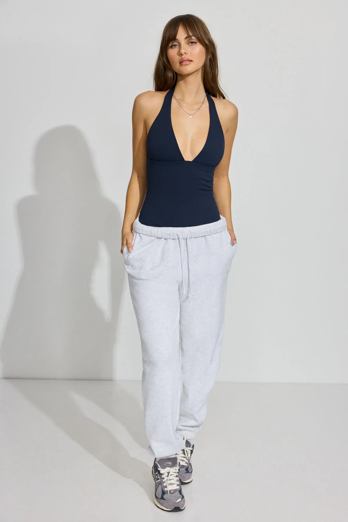 Sleek Plunge Halter Bodysuit sold by Garage product image thumbnail 3