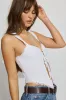 Lace Trim Flyaway Cami Top sold by Garage