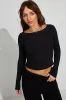 Long Sleeve Boatneck Top sold by Garage