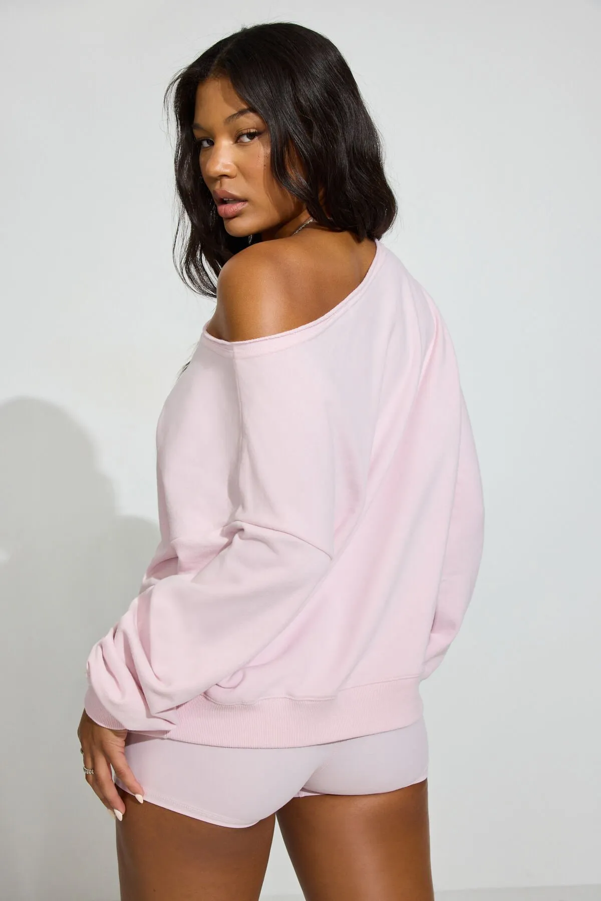 SoftTerry Off Shoulder Sweatshirt sold by Garage product image thumbnail 3