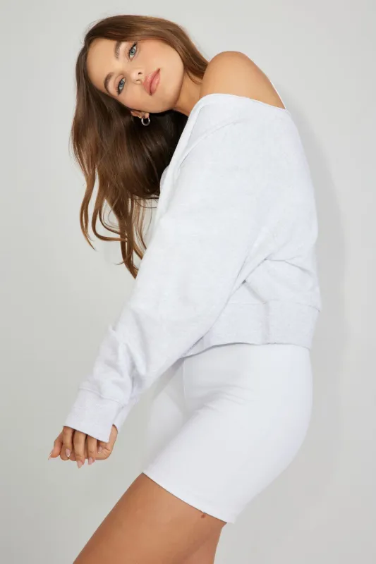 SoftTerry Off Shoulder Sweatshirt sold by Garage