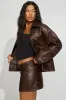 Faux Leather Micro Skort sold by Garage