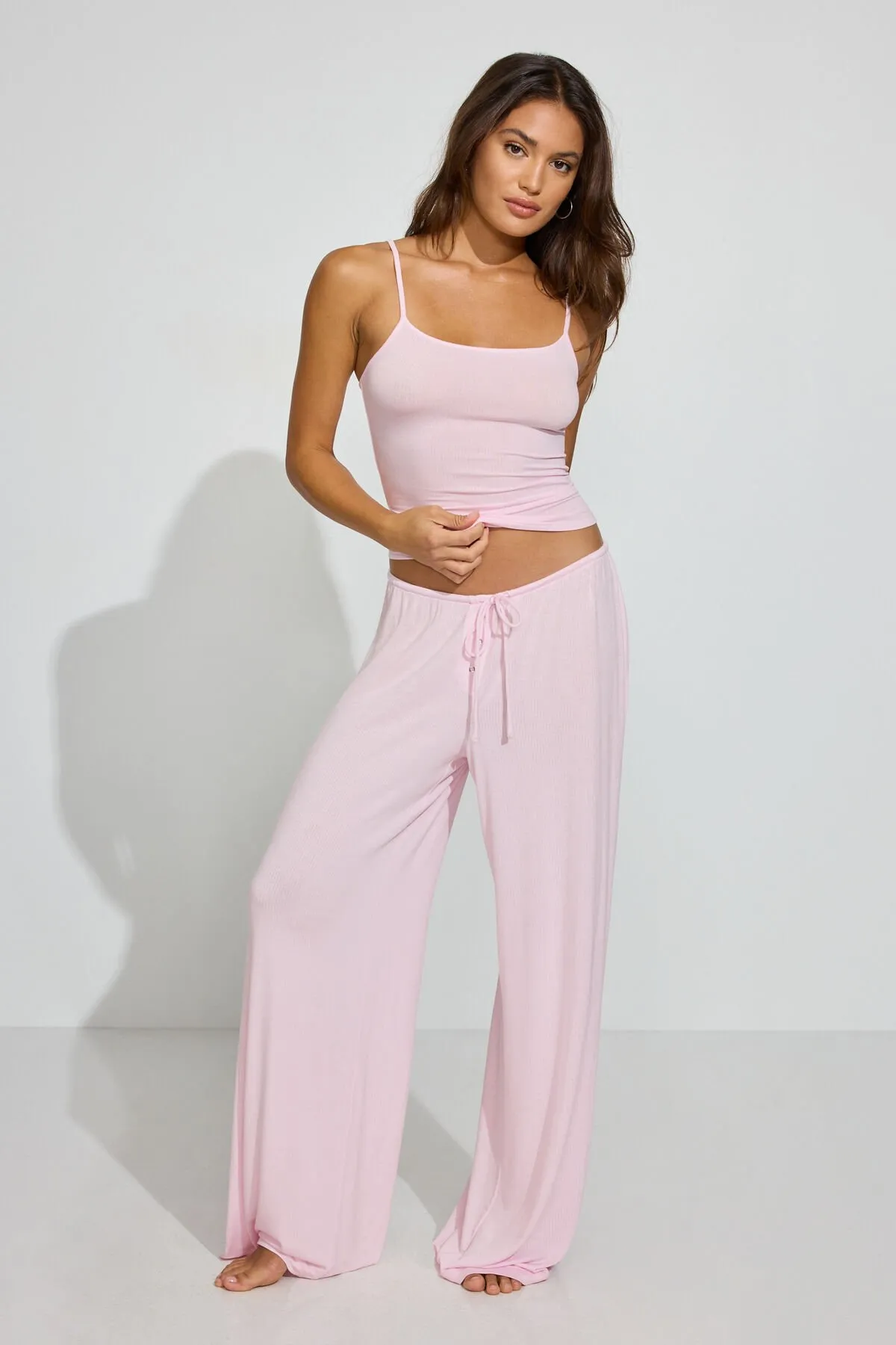 Sheer Ribbed Cami Top sold by Garage product image thumbnail 3