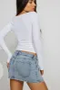 Denim Micro Skort sold by Garage