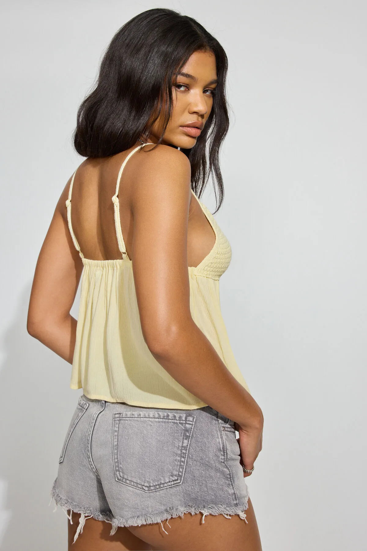 Mix Media Tank Top sold by Garage product image thumbnail 4