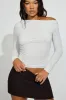 SexyCozy Asymmetric Long Sleeve Top sold by Garage