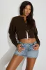 Renee Spongy Cropped Cardigan sold by Garage