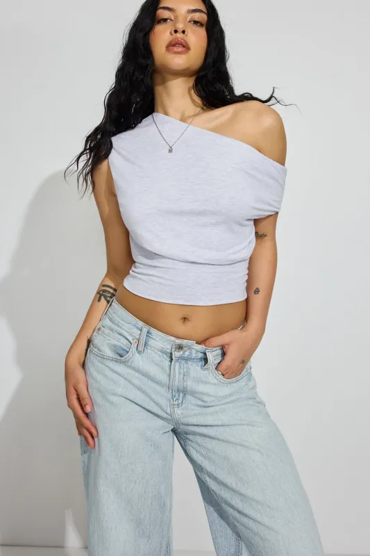 Off Shoulder Band Top sold by Garage