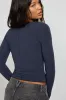 SexyCozy Boat Neck Long Sleeve Top sold by Garage
